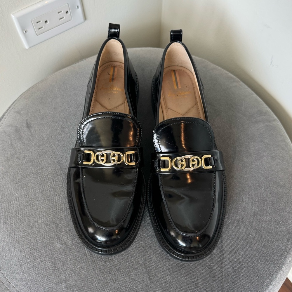 Sam Edelman Loafers Black with Mixed Metal Hardware
